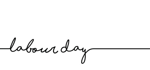 Slogan Happy Labour Day. Canada, United States (USA) of American. Is an annual holiday to celebrate the achievements of workers. Vector celebrating sign. national holiday.