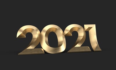 JAHR 2021 business 3d digital neujahr