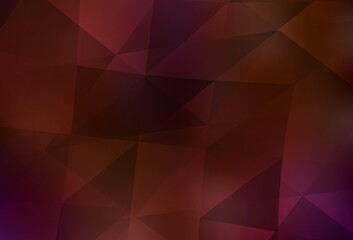 Dark Red vector low poly layout.