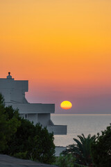 Sunset in Rodi Garganico, National park Gargano, Apulia, Italy