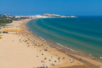 Beach near Vieste, National park Gargano, Apulia, Italy