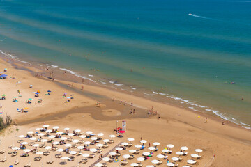 Beach near Vieste, National park Gargano, Apulia, Italy