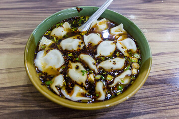 Dumpling soup in Shaanxi province of China