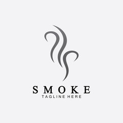 Obraz premium Smoke steam icon logo illustration isolated on white background,Aroma vaporize icons. Smells vector line icon, hot aroma, stink or cooking steam symbols, smelling or vapor