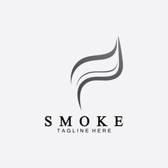Obraz premium Smoke steam icon logo illustration isolated on white background,Aroma vaporize icons. Smells vector line icon, hot aroma, stink or cooking steam symbols, smelling or vapor