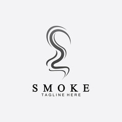 Smoke steam icon logo illustration isolated on white background,Aroma vaporize icons. Smells vector line icon, hot aroma, stink or cooking steam symbols, smelling or vapor