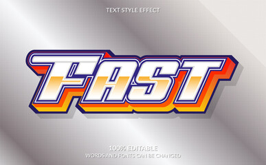 Editable text effect, Fast text style