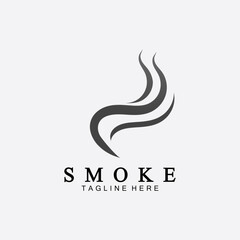 Smoke steam icon logo illustration isolated on white background,Aroma vaporize icons. Smells vector line icon, hot aroma, stink or cooking steam symbols, smelling or vapor