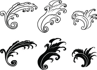 water splash and Japanese wave for tattoo.Japanese wave for tattoo.cloud tattoo ,coloring book japanese style.Traditional Asian tattoo.Tattoo art highly detailed in line art style.