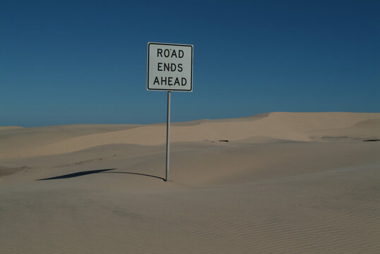 'Road' sign on the dunes of South Padre Island, South Texas, USA | NONE |