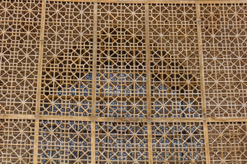 Wooden screen of Sheikh Safi Al-Din Ardabili Shrine in Ardabil, Iran