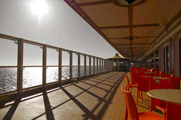 Outdoor sun deck with exclusive modern design terrace patio sun lounger deck chair furniture...