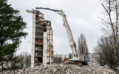 Obraz premium Démolition immeuble