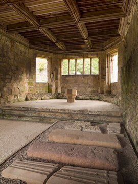 Chapter House, Haughmond Abbey, Shropshire, UK