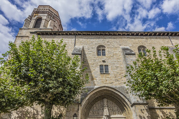 Saint Jean Baptiste (Eglise Saint-Jean-Baptiste, XV century) - biggest church in Basque Country,...