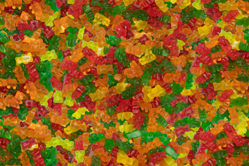 Jelly bears texture - real seamless suitiable to use as a repetead pattern