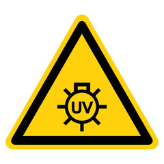 UV Radiation Area Symbol Sign, Vector Illustration, Isolate On White Background Label. EPS10
