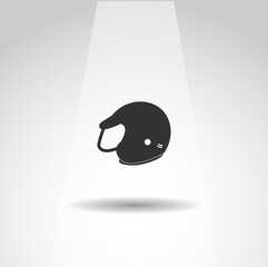 motorcycle helmet vector icon, simple helmet racing icon