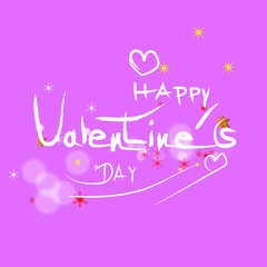 Fototapeta na wymiar Happy Valentines Day typography poster with handwritten calligraphy text [Converted].ai