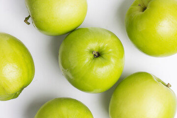 top view delicious apples