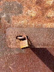 Rusty Lock On Rusty Gate