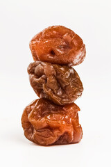 column made with three raisins
