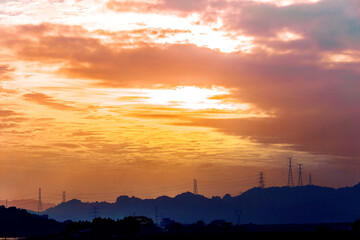sunset vistula river wloclawek poland (3)