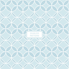Cover template design with cream geometric pattern with blue and white background