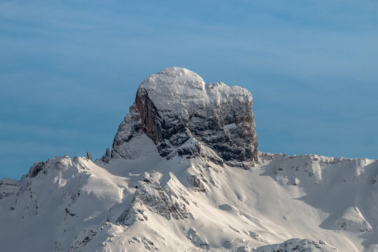 La Pierra Menta en hiver  , montagne du Beaufortain , Savoie France