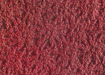 Red abstract fabric pattern, textile material texture cloth background.