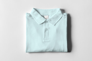 Polo shirt mock-up camisa polo blue