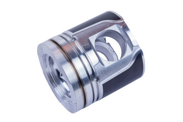 truck diesel engine piston isolated on white background