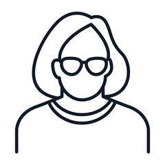 People avatar icon Vector illustration. Portraits of family symbol for web