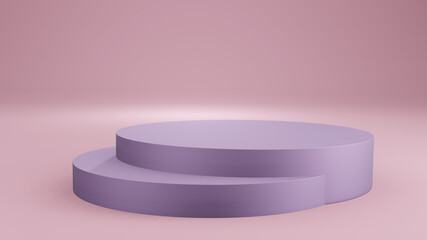 3d rendered. Pedestal for platformor Display, product stand.