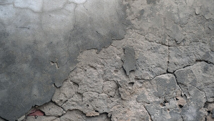 
Old plastered wall of a house
