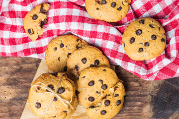 chocolate chip cookie white background (1)