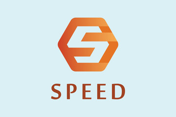 Letter S creative technological speed logo