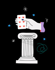 Hand With Playing Card