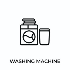 washing machine icon vector. washing machine sign symbol for modern design. Vector illustration