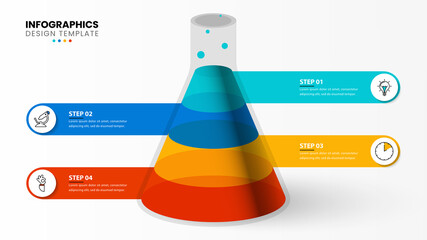 Infographic design template. Creative concept with 4 steps