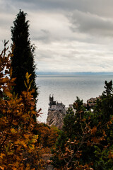 "swallow's nest" castle on the hill, crimea