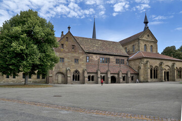 Fototapeta na wymiar Maulbronn Monastery from outside, Germany: is a former Cistercian abbey and one of the best-preserved in Europe, was named a UNESCO World Heritage Site in 1993.