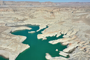 Lone rock beach in Lake Powell recreation area