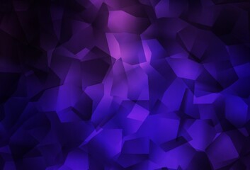 Dark Purple, Pink vector triangle mosaic background.