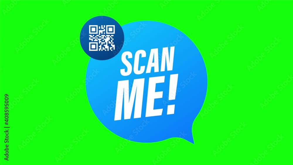 Poster qr code for smartphone. inscription scan me with smartphone icon. qr code for payment. illustration.