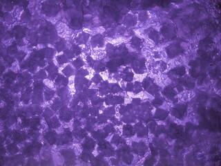 Salt crystals up to the light. The texture of the crystals.