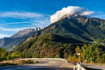 Landscape at Saint Baudille et Pipet, Trieves in Vercors, French Alps, France