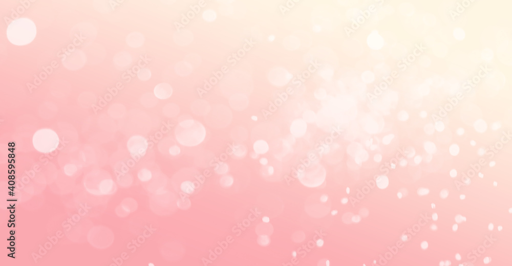Poster abstract soft orange background with bokeh
