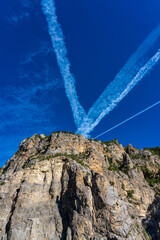 National parc of Mercantour near Guillaumes located in south of France