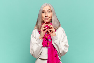 middle age woman scheming and conspiring, thinking devious tricks and cheats, cunning and betraying